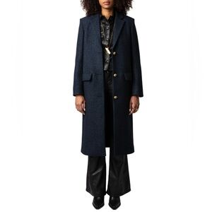 NWT Zadig & Voltaire Mio Chevron coat